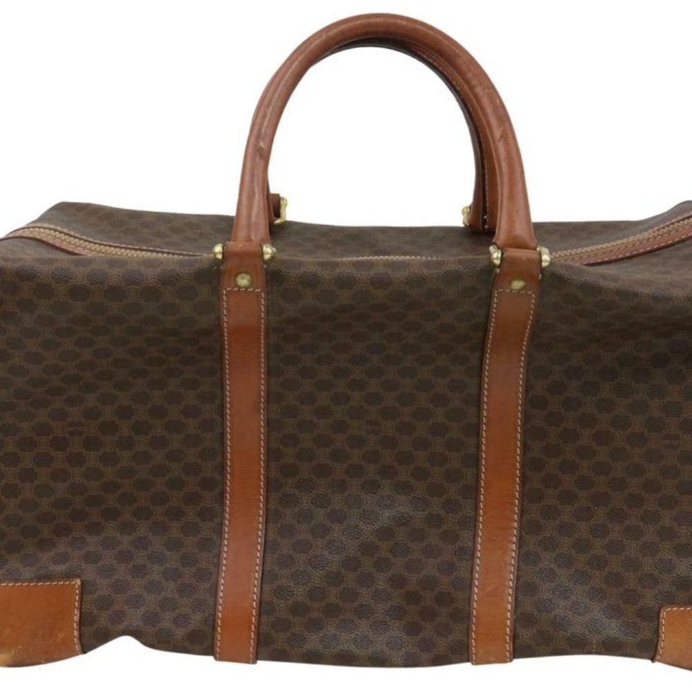 Céline Extra Large Monogram Macadam Boston Duffle